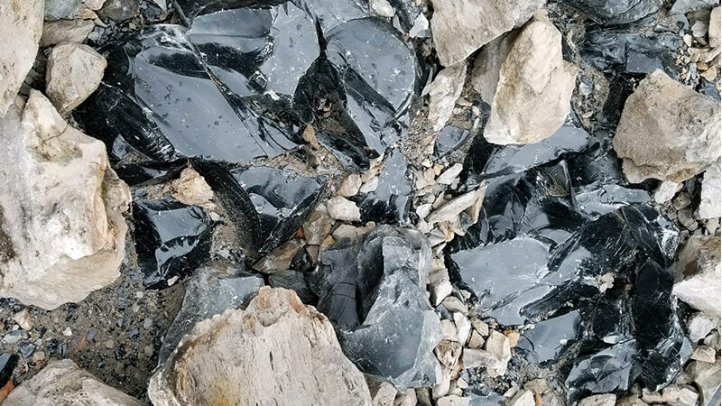 Big Obsidian Flow at Newberry National Volcanic Monument