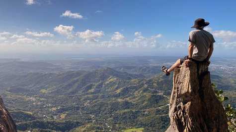 on top of Cerro el Rodadero Puerto Rico