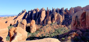 Rock formations in Arches National park